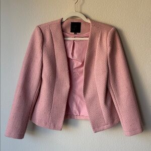 Pink tweed blazer